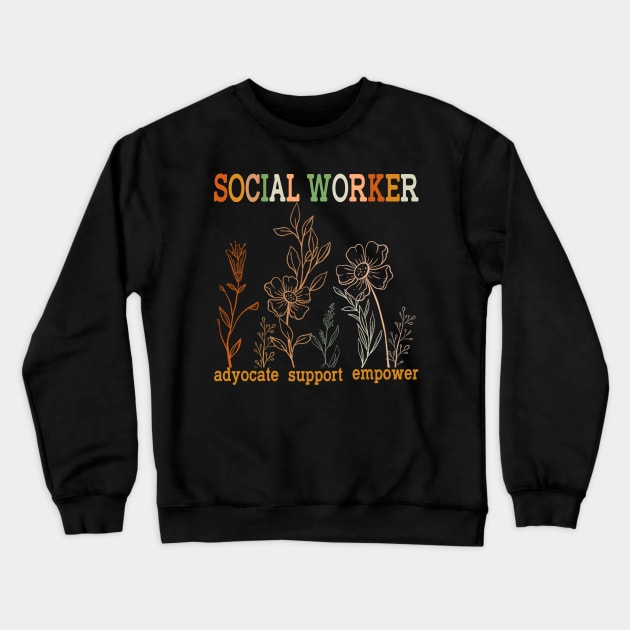 Social Worker - Social Work Month Crewneck Sweatshirt by iperjun